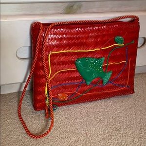 Fish purse, used.